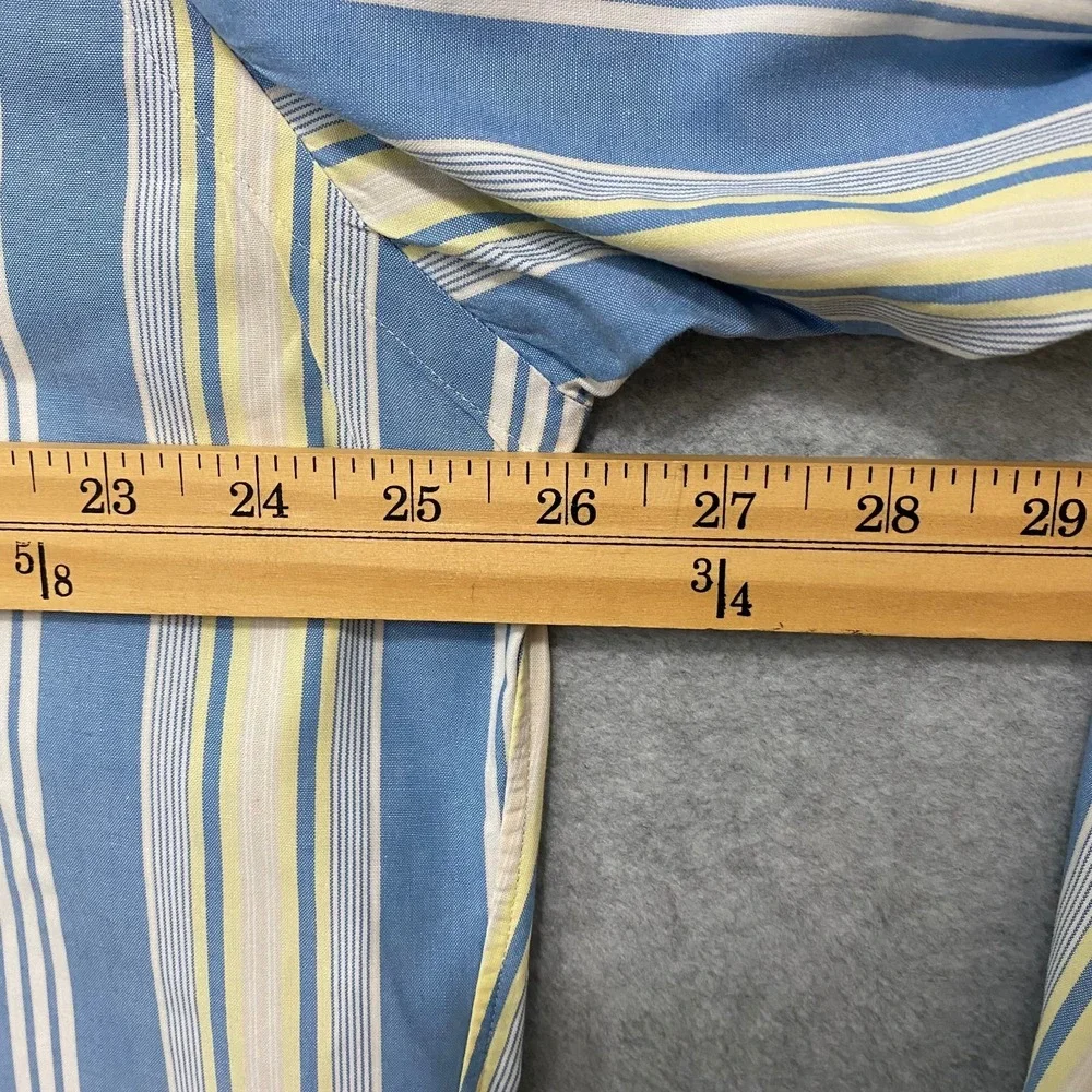 RALPH LAUREN‎ Men's Large Multicolor Striped 100% Cotton Long Sleeve Button Down
